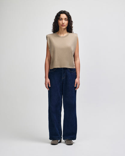 American Apparel Women's Muscle T-shirt - Faded Brown