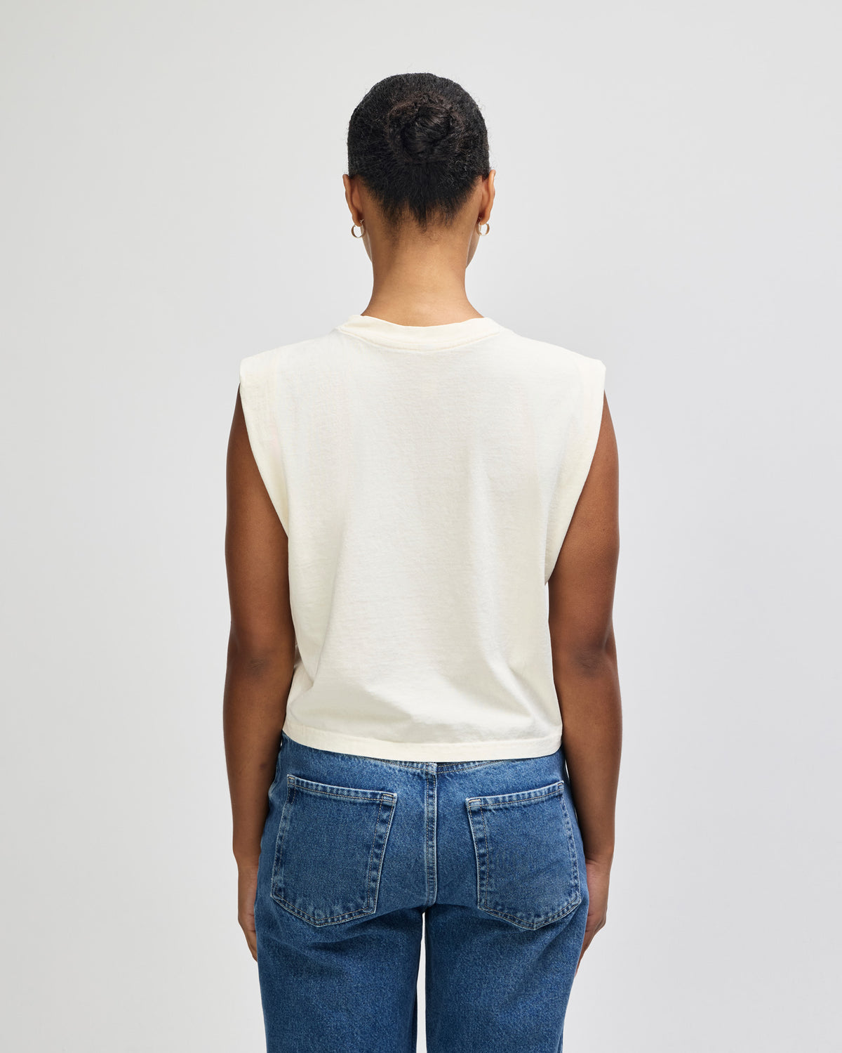 American Apparel Women's Muscle T-shirt - Faded Cream