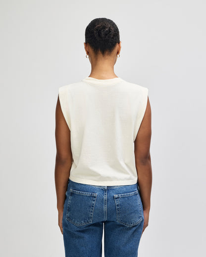 American Apparel Women's Muscle T-shirt - Faded Cream
