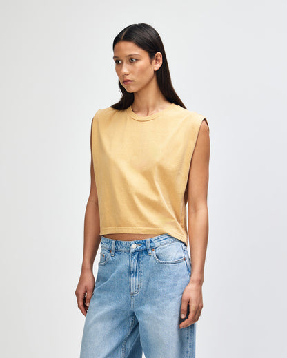American Apparel Women's Muscle T-shirt - Faded Mustard