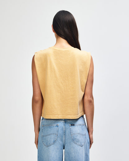 American Apparel Women's Muscle T-shirt - Faded Mustard
