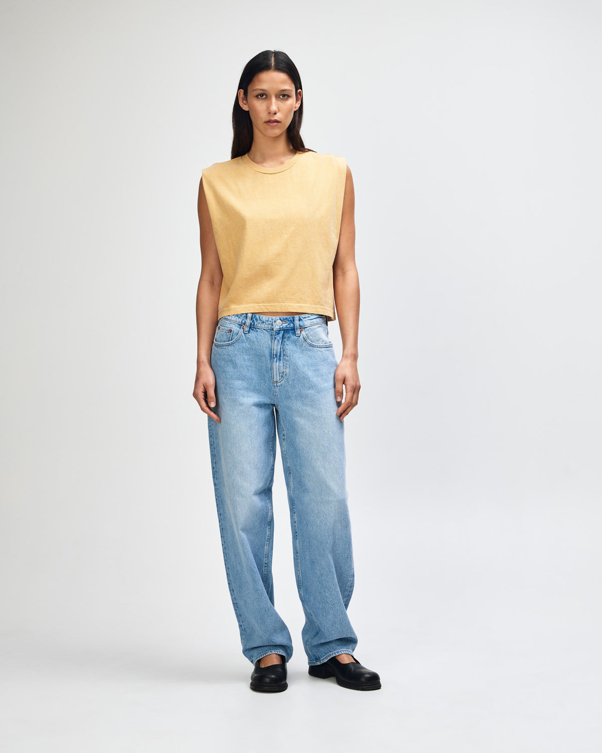 American Apparel Women's Muscle T-shirt - Faded Mustard