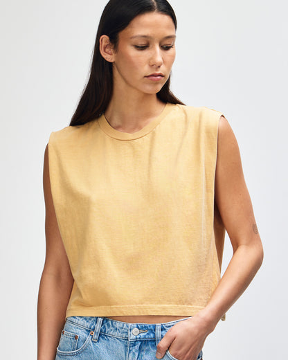 American Apparel Women's Muscle T-shirt - Faded Mustard