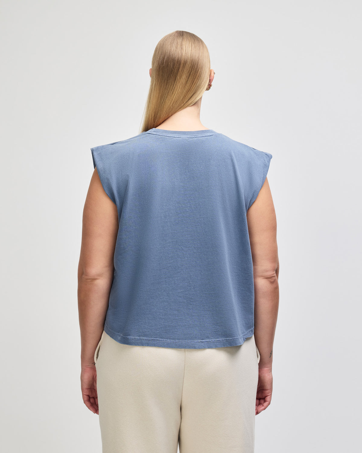 American Apparel Women's Muscle T-shirt - Faded Navy