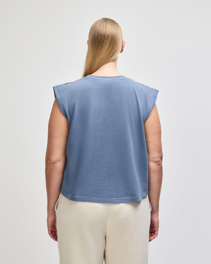 American Apparel Women's Muscle T-shirt - Faded Navy