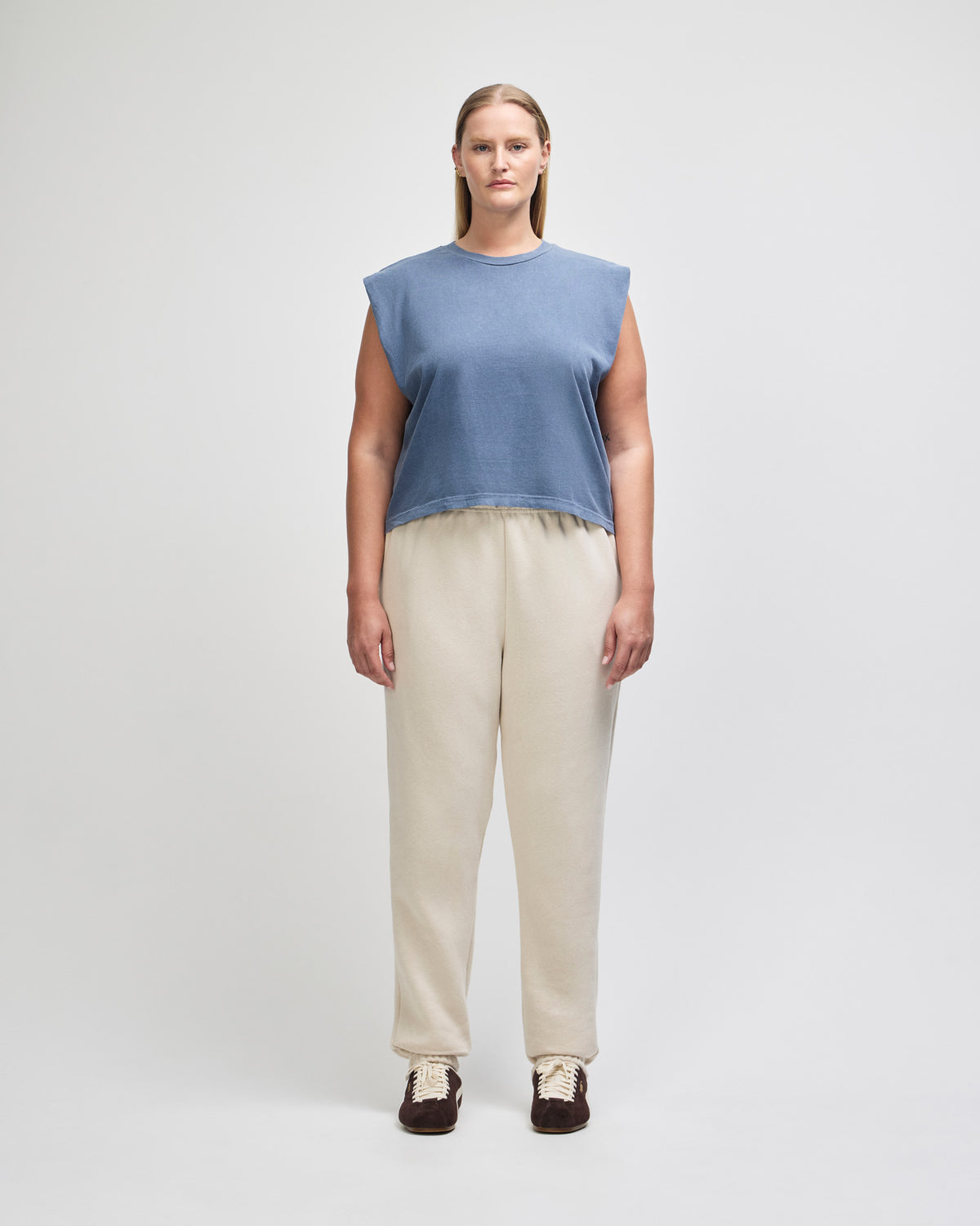American Apparel Women's Muscle T-shirt - Faded Navy