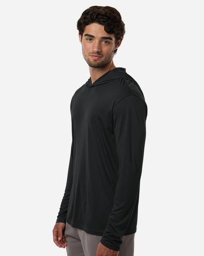 Men's Pro-Lock Performance Hooded T-Shirt - Black