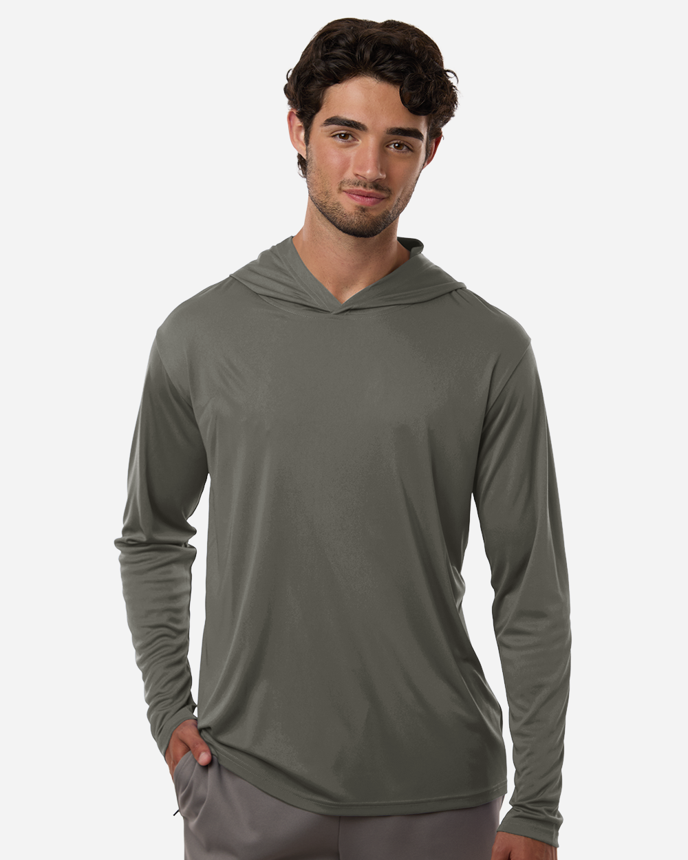 Men's Pro-Lock Performance Hooded T-Shirt - Charcoal