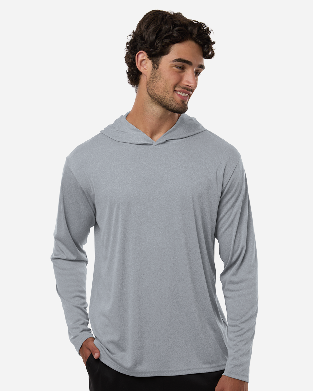 Men's Pro-Lock Performance Hooded T-Shirt - Heather Steel
