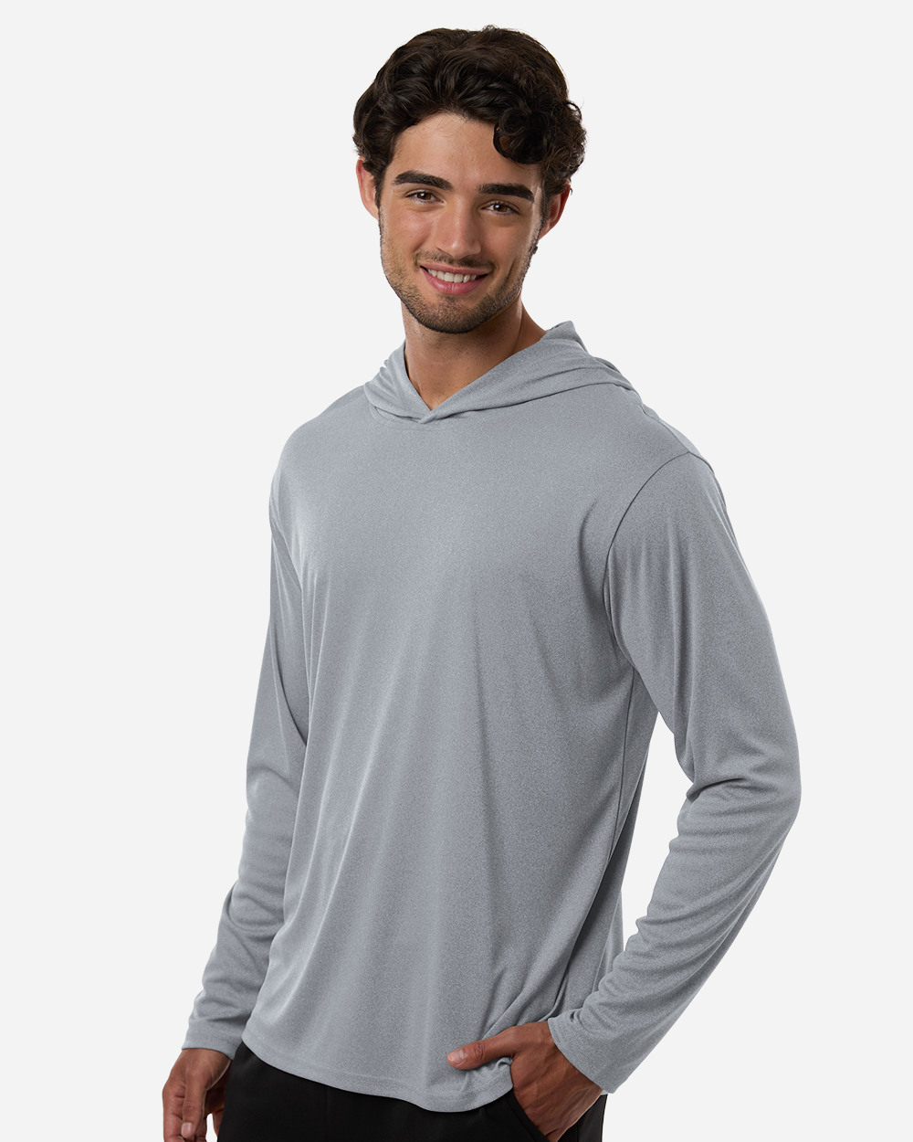 Men's Pro-Lock Performance Hooded T-Shirt - Heather Steel