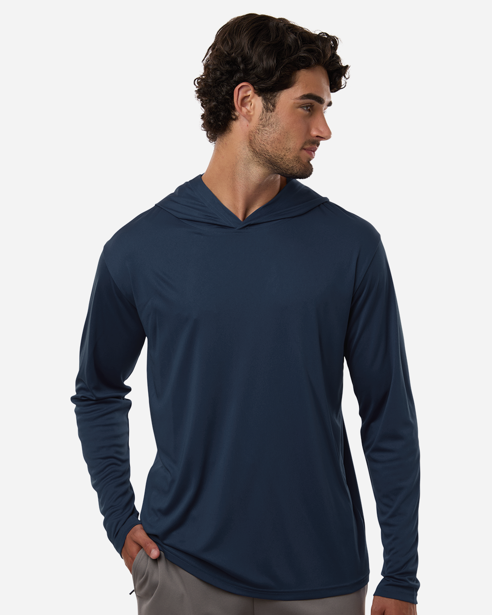 Men's Pro-Lock Performance Hooded T-Shirt - Navy