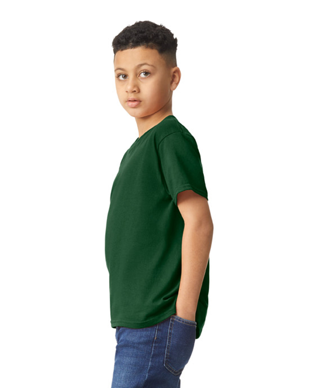 Gildan Heavy Cotton Youth T-Shirt - Forest Green