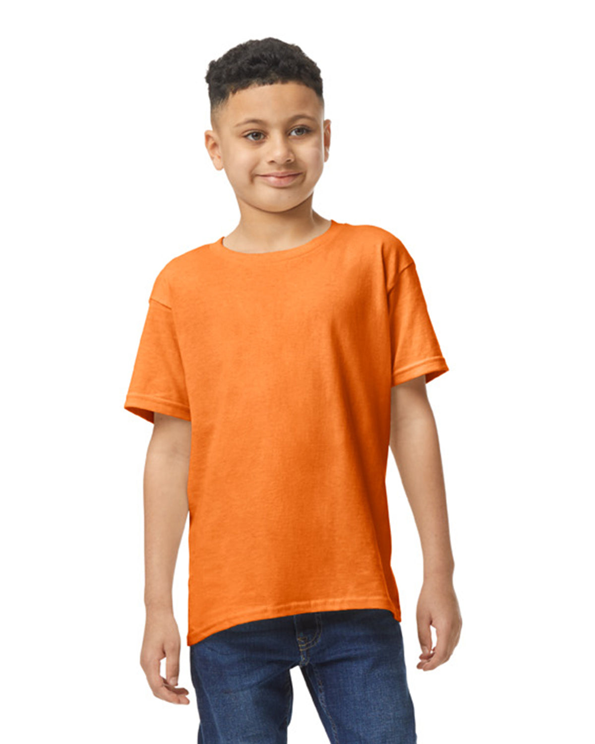 Gildan Heavy Cotton Youth T-Shirt - Safety Orange
