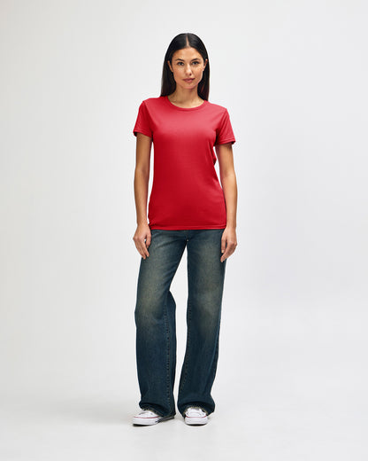 Gildan Heavy Cotton Ladies' T-Shirt - Red