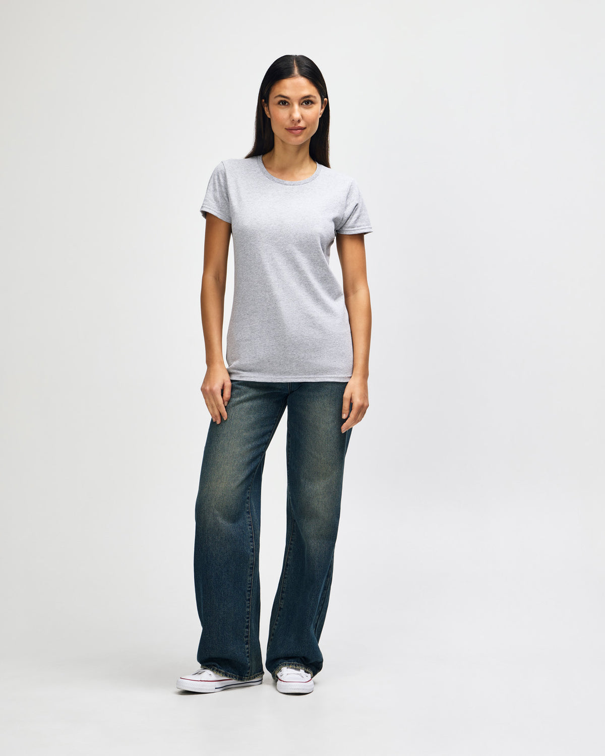 Gildan Heavy Cotton Ladies' T-Shirt - Sport Grey