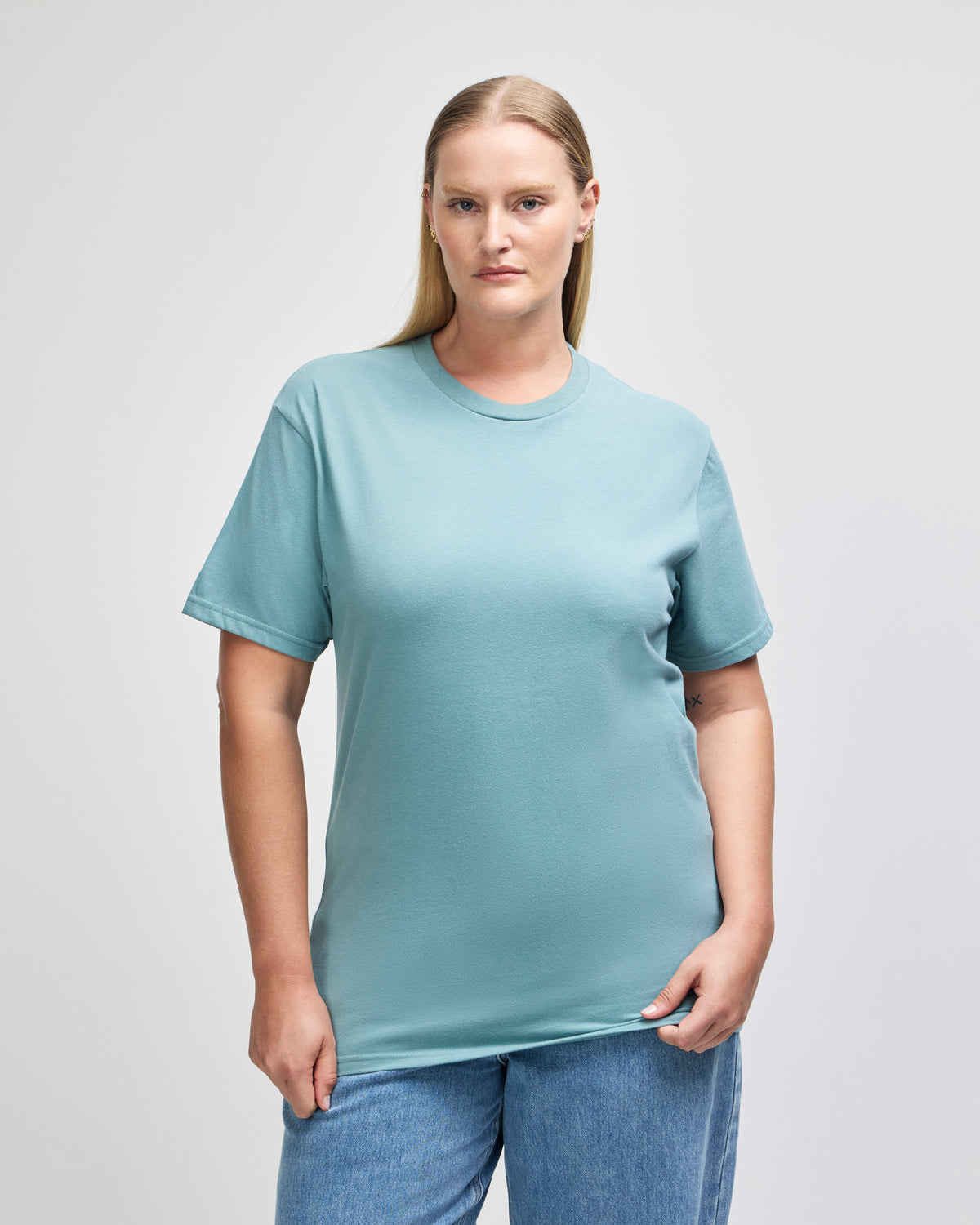 American Apparel Sueded Unisex Short Sleeve T-shirt - Arctic
