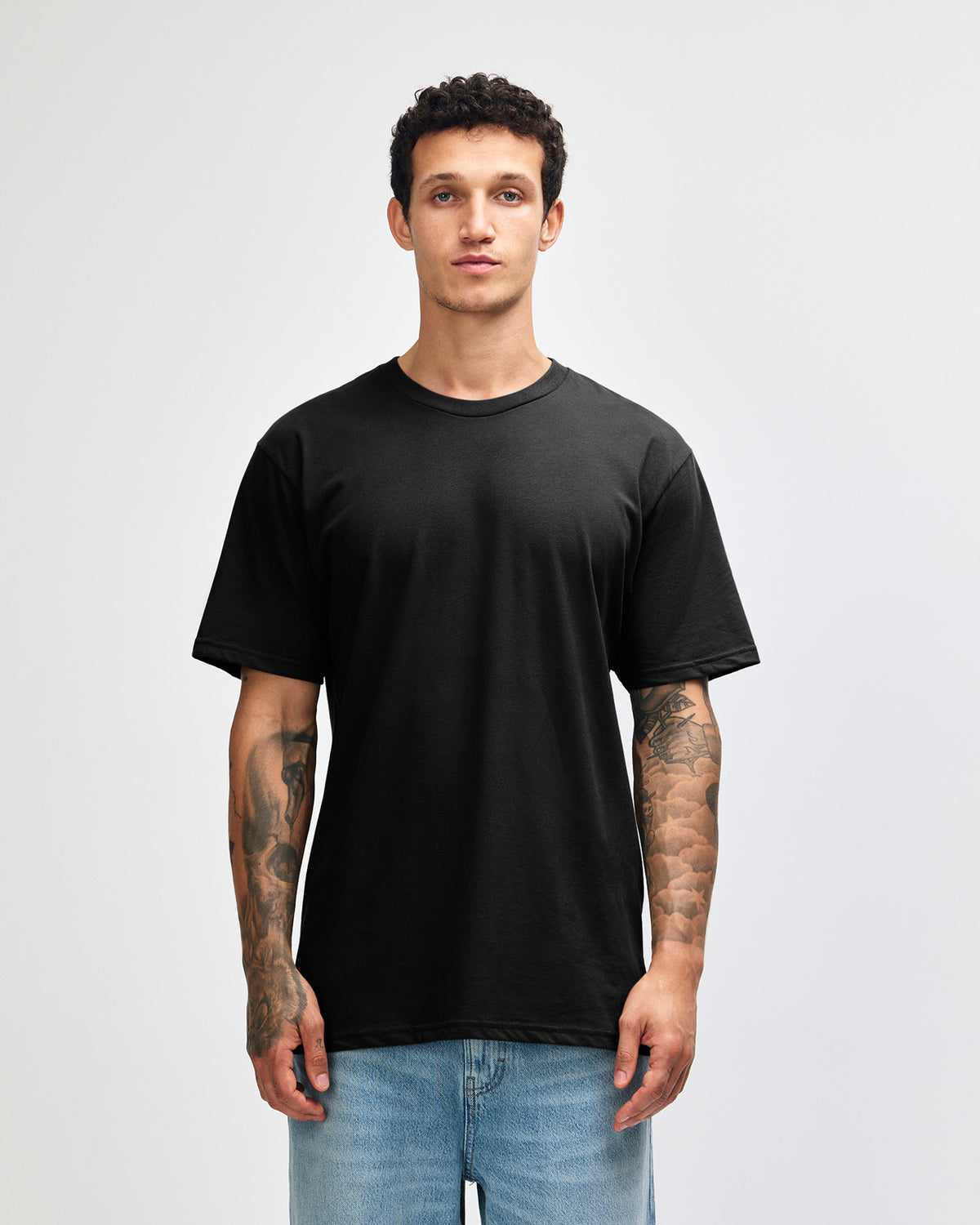 American Apparel Sueded Unisex Short Sleeve T-shirt - Black