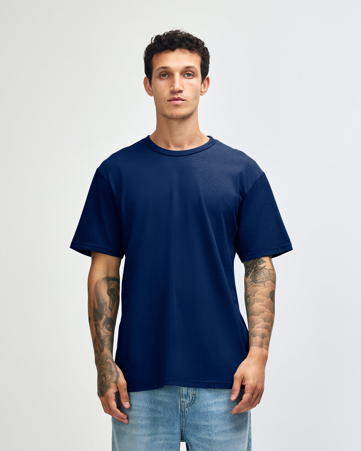 American Apparel Sueded Unisex Short Sleeve T-shirt - Navy