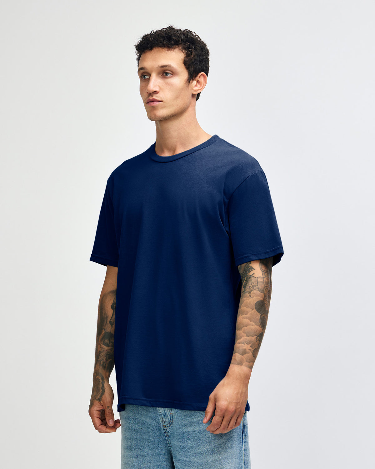 American Apparel Sueded Unisex Short Sleeve T-shirt - Navy