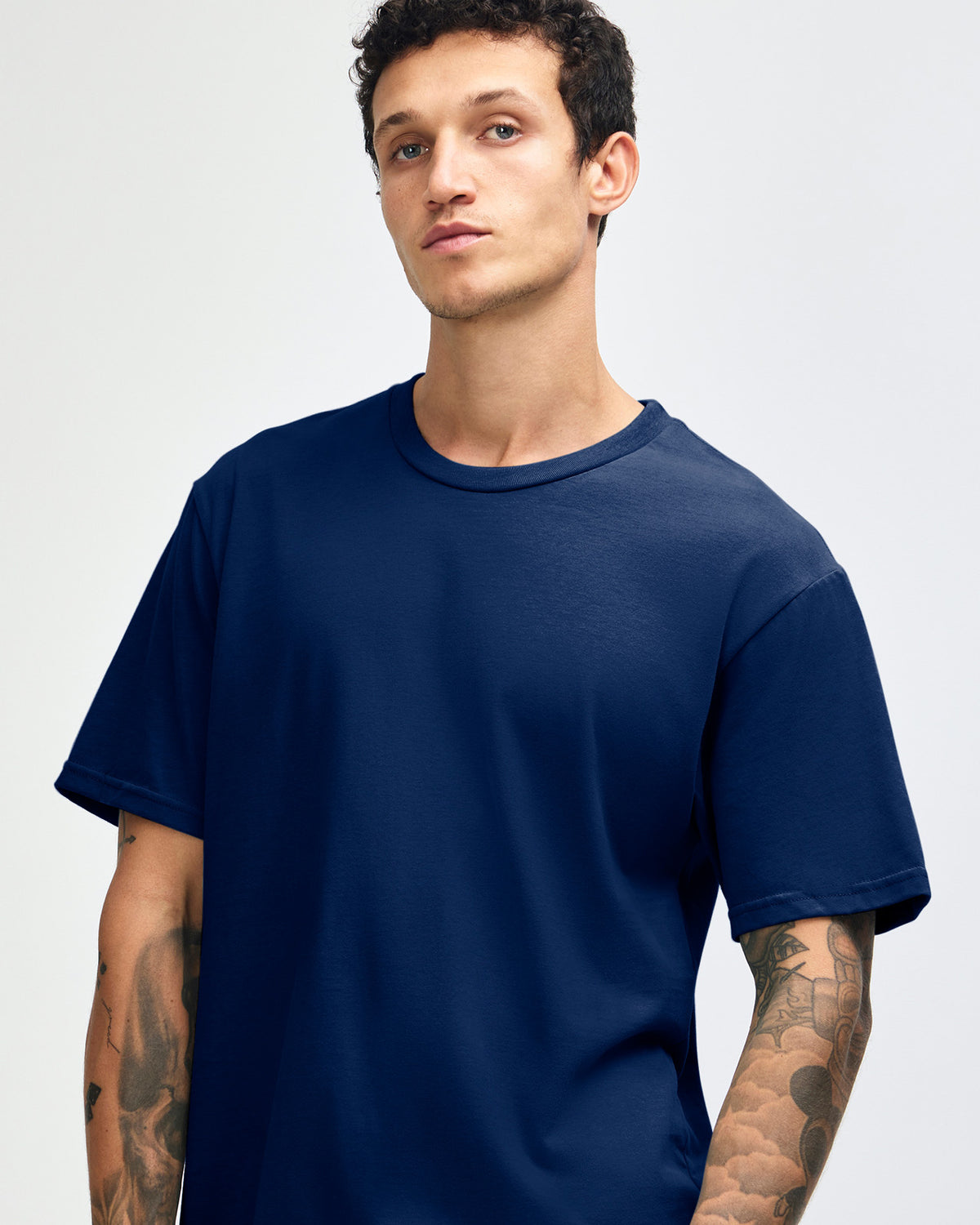 American Apparel Sueded Unisex Short Sleeve T-shirt - Navy