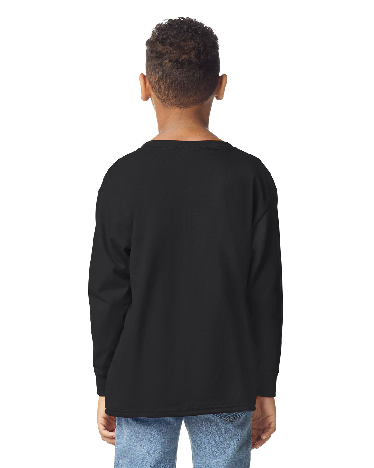 Gildan Heavy Cotton Youth Long Sleeve T-shirt - Black