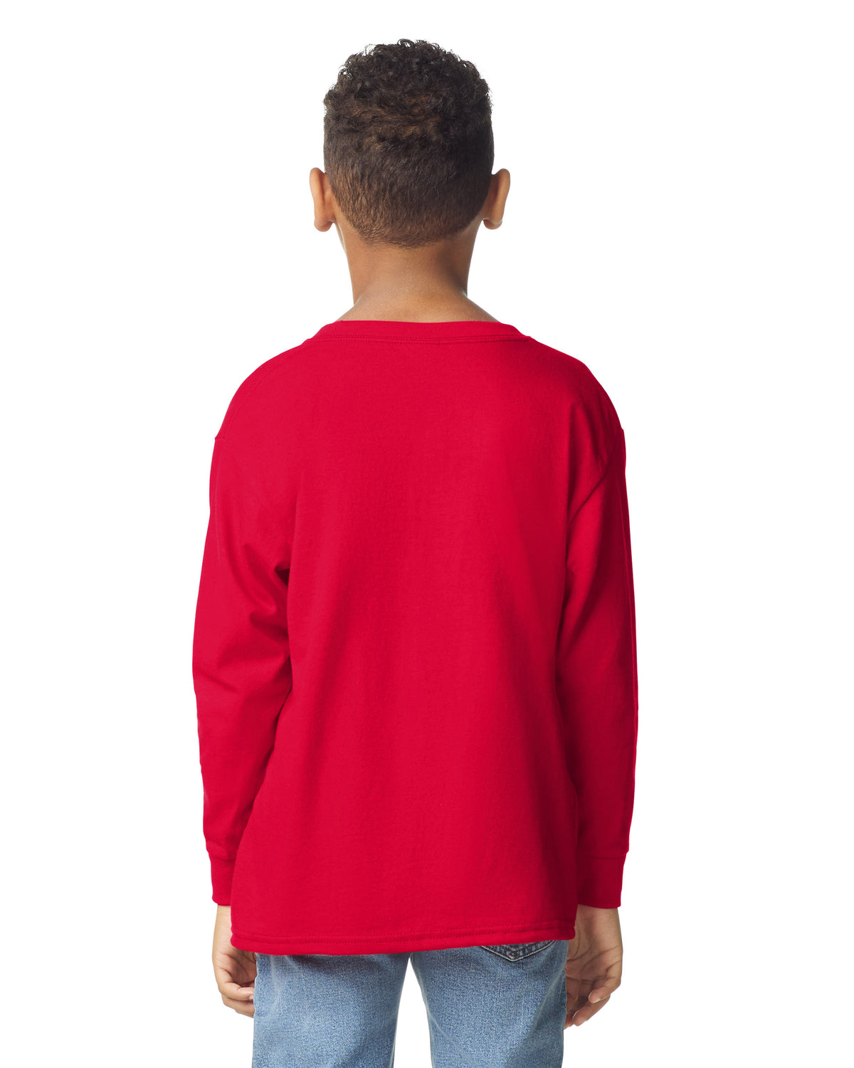 Gildan Heavy Cotton Youth Long Sleeve T-shirt - Red