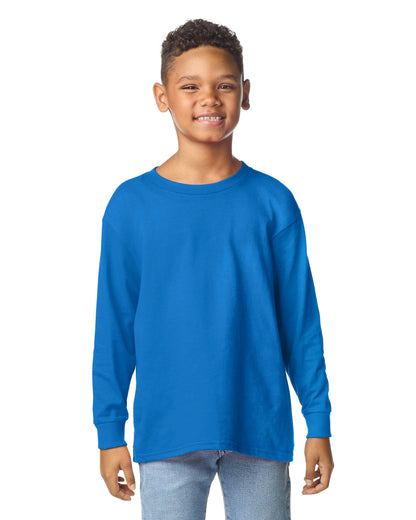 Gildan Heavy Cotton Youth Long Sleeve T-shirt - Royal