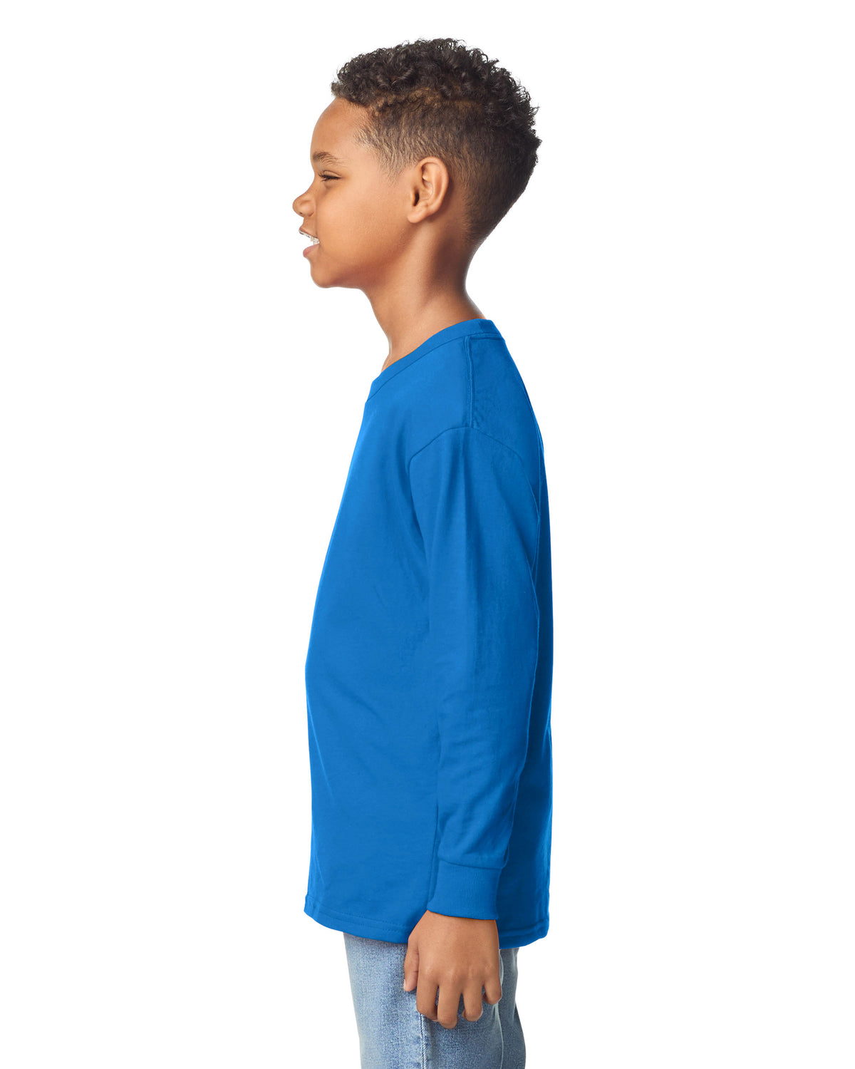 Gildan Heavy Cotton Youth Long Sleeve T-shirt - Royal