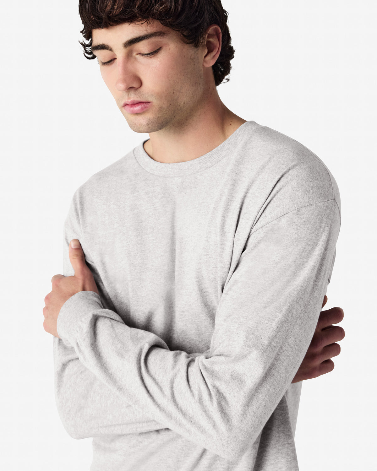 Gildan Heavy Cotton Adult Long Sleeve T-Shirt - Ash