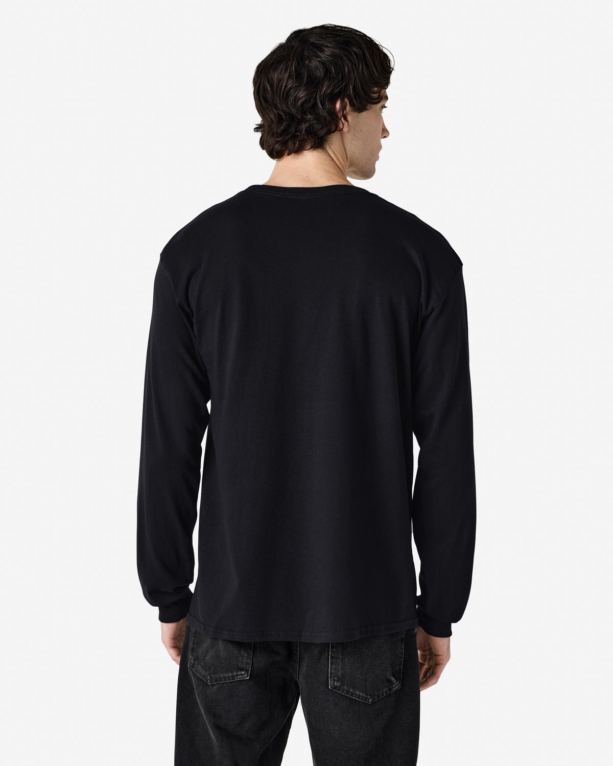 Gildan Heavy Cotton Adult Long Sleeve T-Shirt - Black