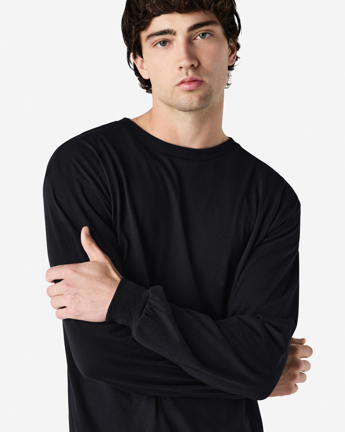 Gildan Heavy Cotton Adult Long Sleeve T-Shirt - Black