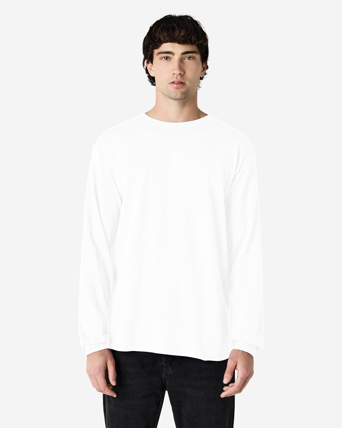 Gildan Heavy Cotton Adult Long Sleeve T-Shirt - White