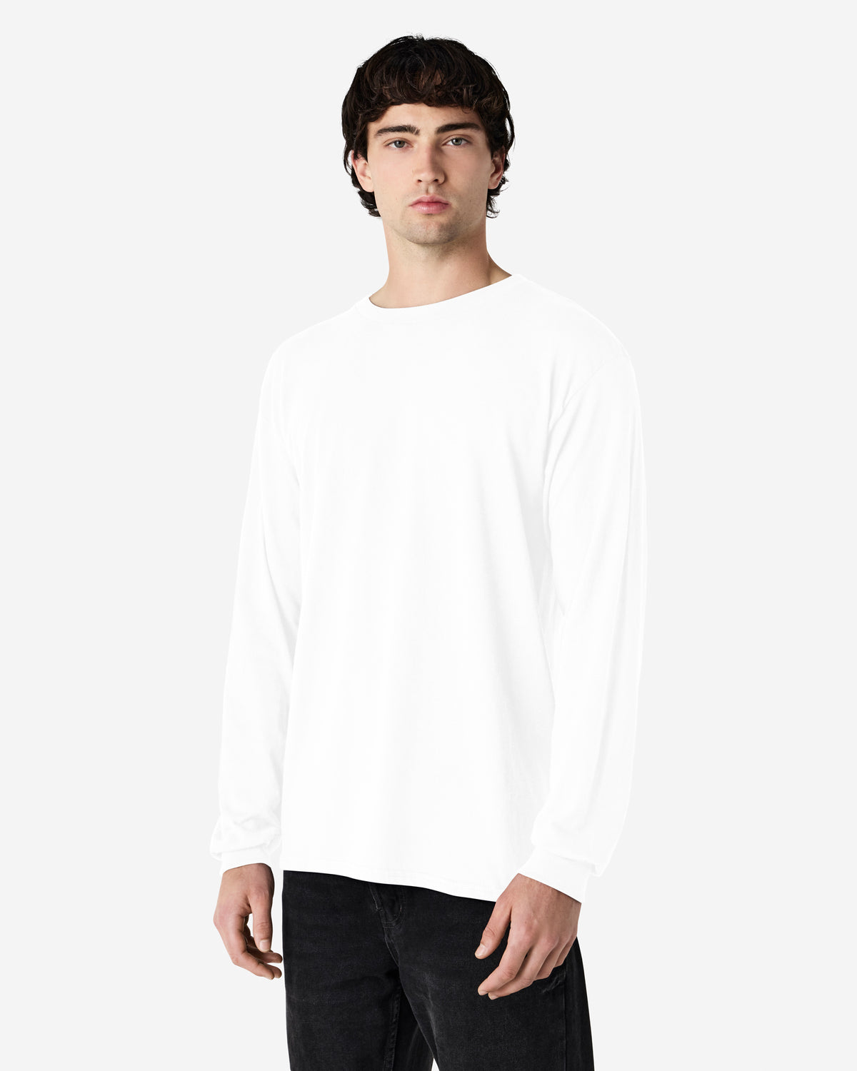 Gildan Heavy Cotton Adult Long Sleeve T-Shirt - White