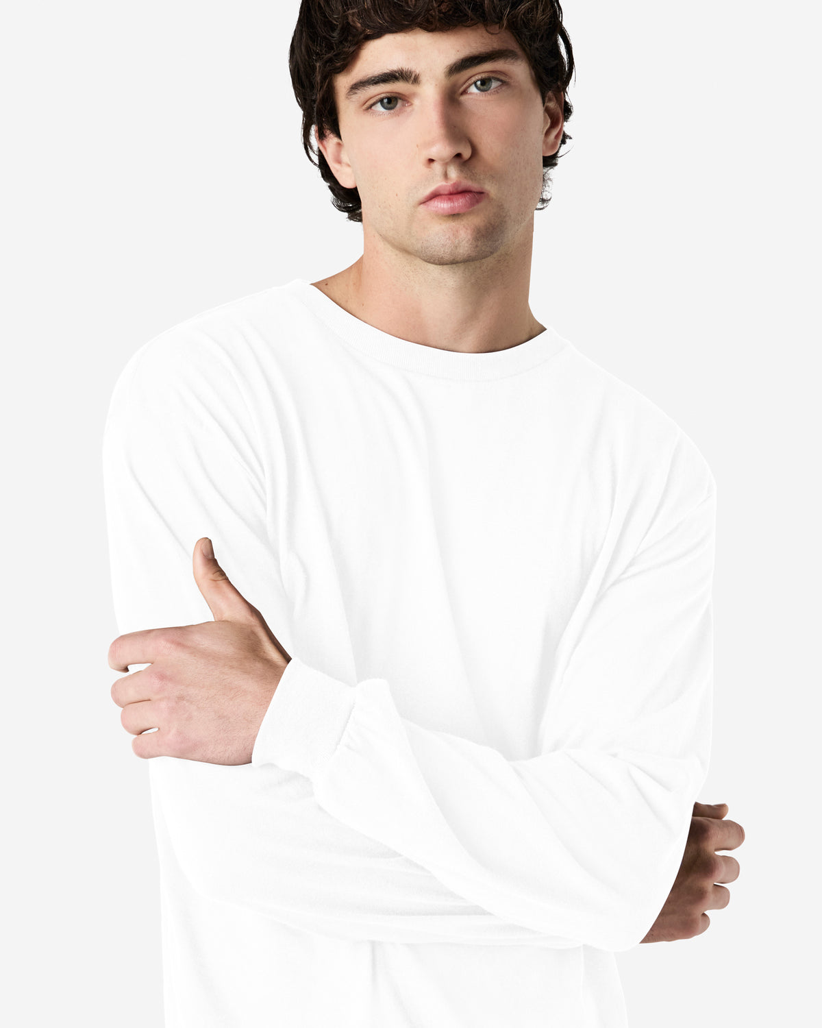 Gildan Heavy Cotton Adult Long Sleeve T-Shirt - White