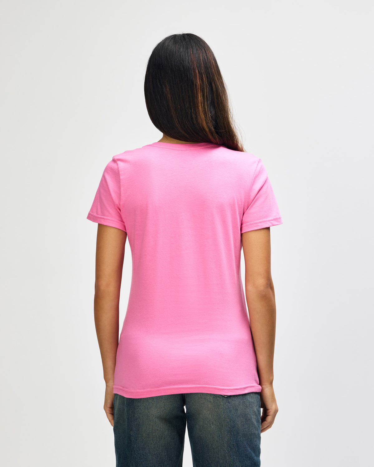 Gildan Softstyle Ladies' V-Neck T-Shirt - Azalea