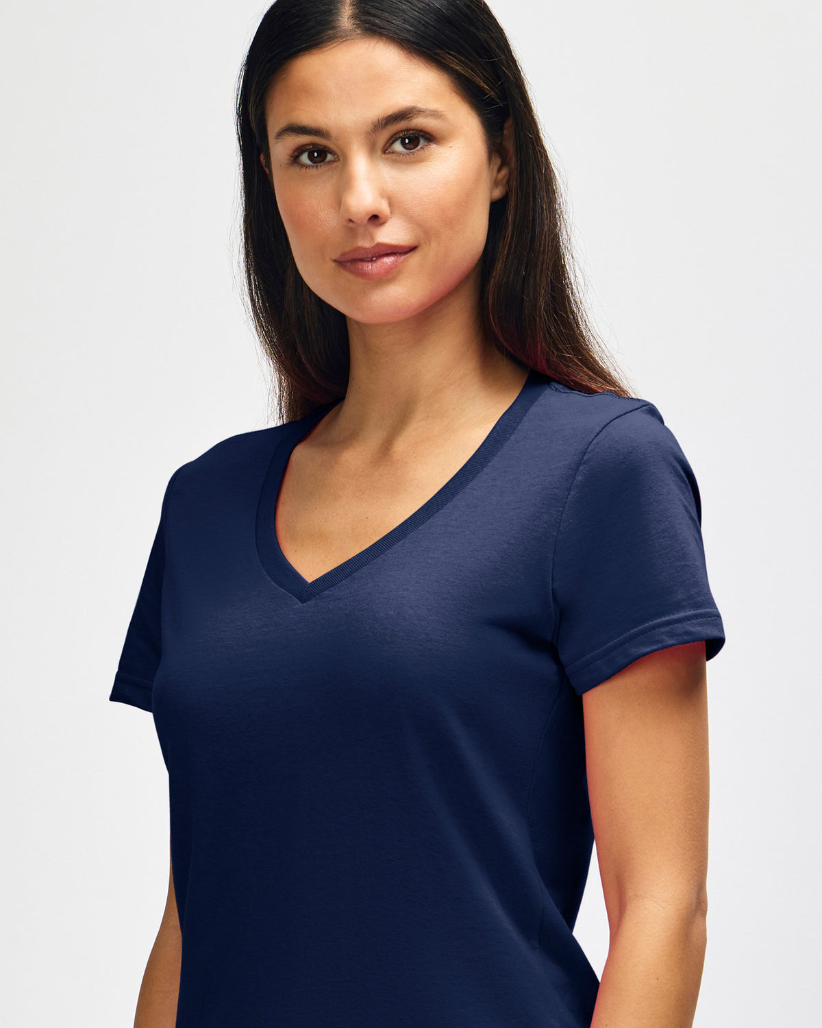 Gildan Softstyle Ladies' V-Neck T-Shirt - Navy