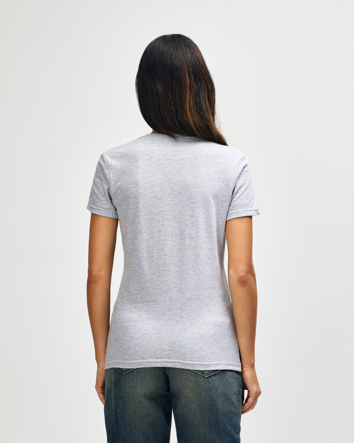 Gildan Softstyle Ladies' V-Neck T-Shirt - Sport Grey