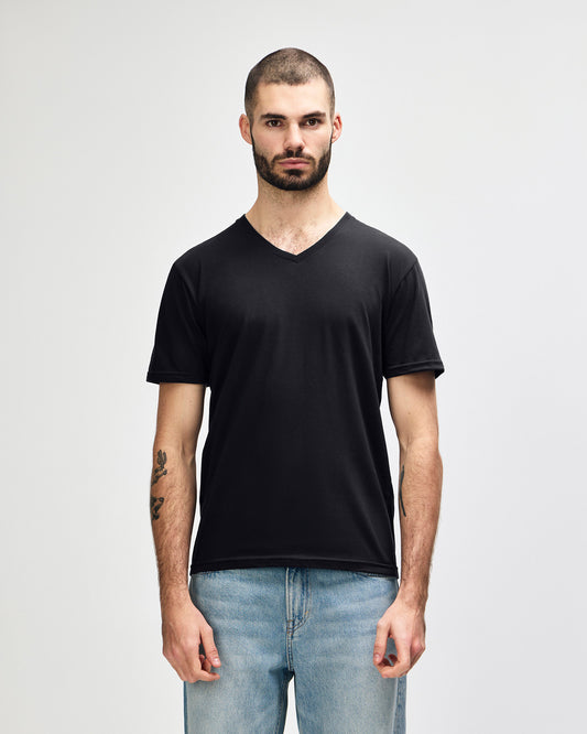 Gildan Softstyle Adult V-Neck T-Shirt - Black