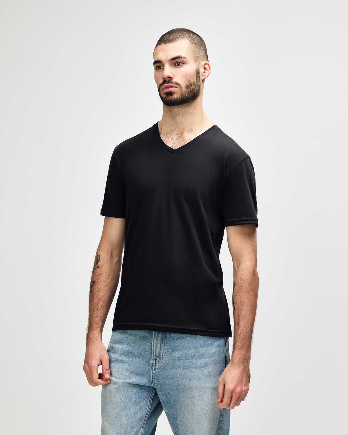 Gildan Softstyle Adult V-Neck T-Shirt - Black
