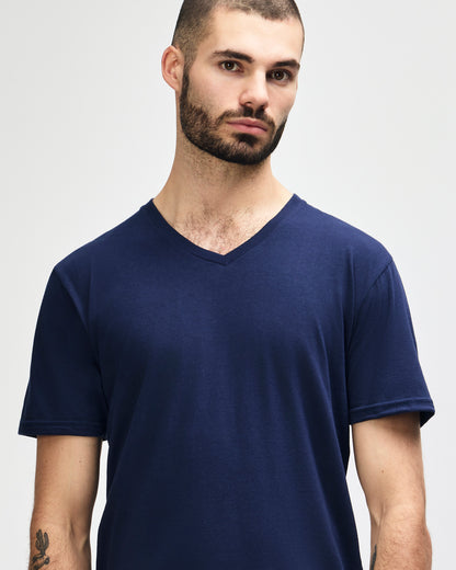 Gildan Softstyle Adult V-Neck T-Shirt - Navy