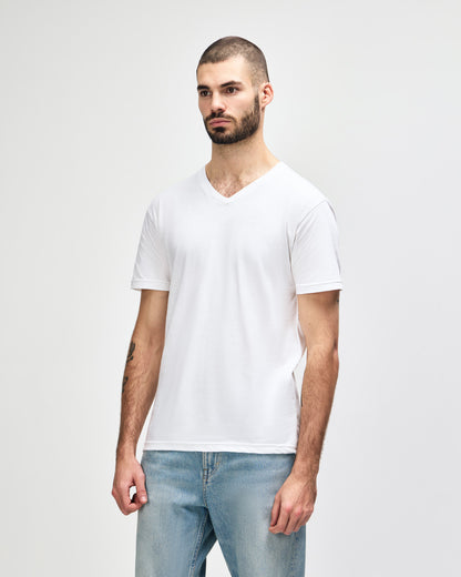 Gildan Softstyle Adult V-Neck T-Shirt - White