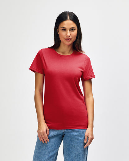 Gildan Softstyle Ladies Midweight T-Shirt - Red