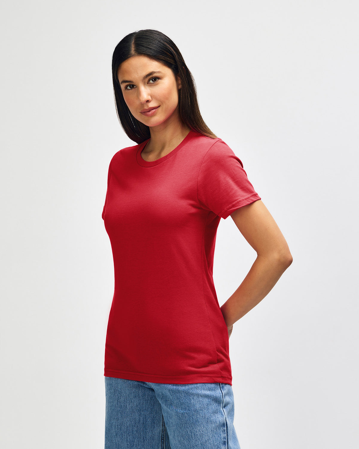 Gildan Softstyle Ladies Midweight T-Shirt - Red