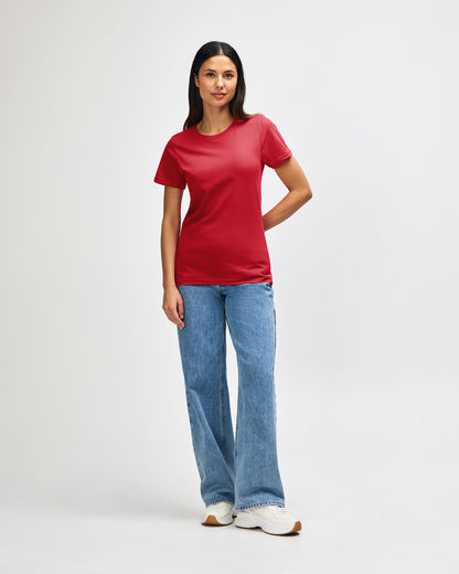 Gildan Softstyle Ladies Midweight T-Shirt - Red