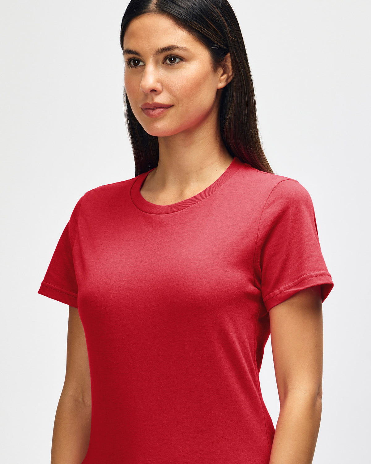 Gildan Softstyle Ladies Midweight T-Shirt - Red