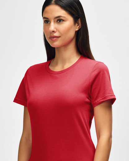 Gildan Softstyle Ladies Midweight T-Shirt - Red