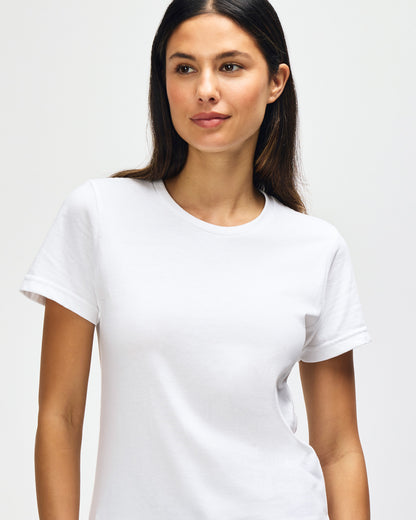 Gildan Softstyle Ladies Midweight T-Shirt - White