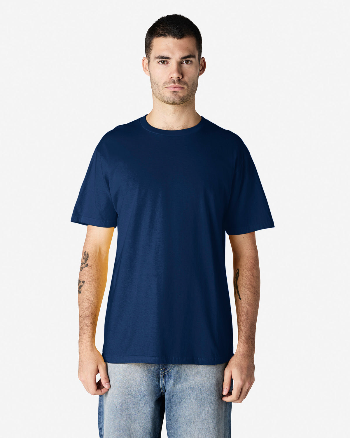 Gildan Softstyle Adult Midweight No Label T-Shirt - Navy