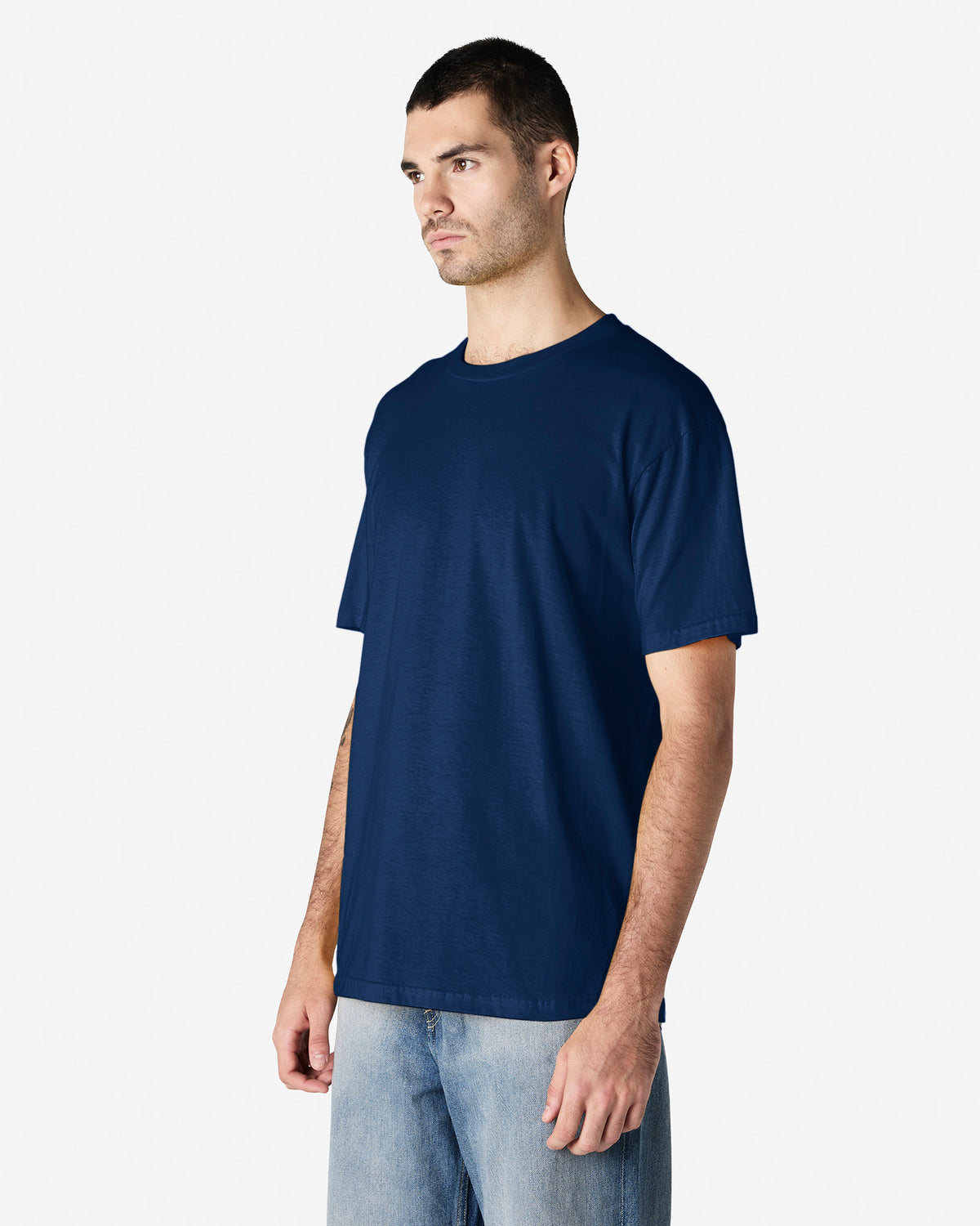 Gildan Softstyle Adult Midweight No Label T-Shirt - Navy