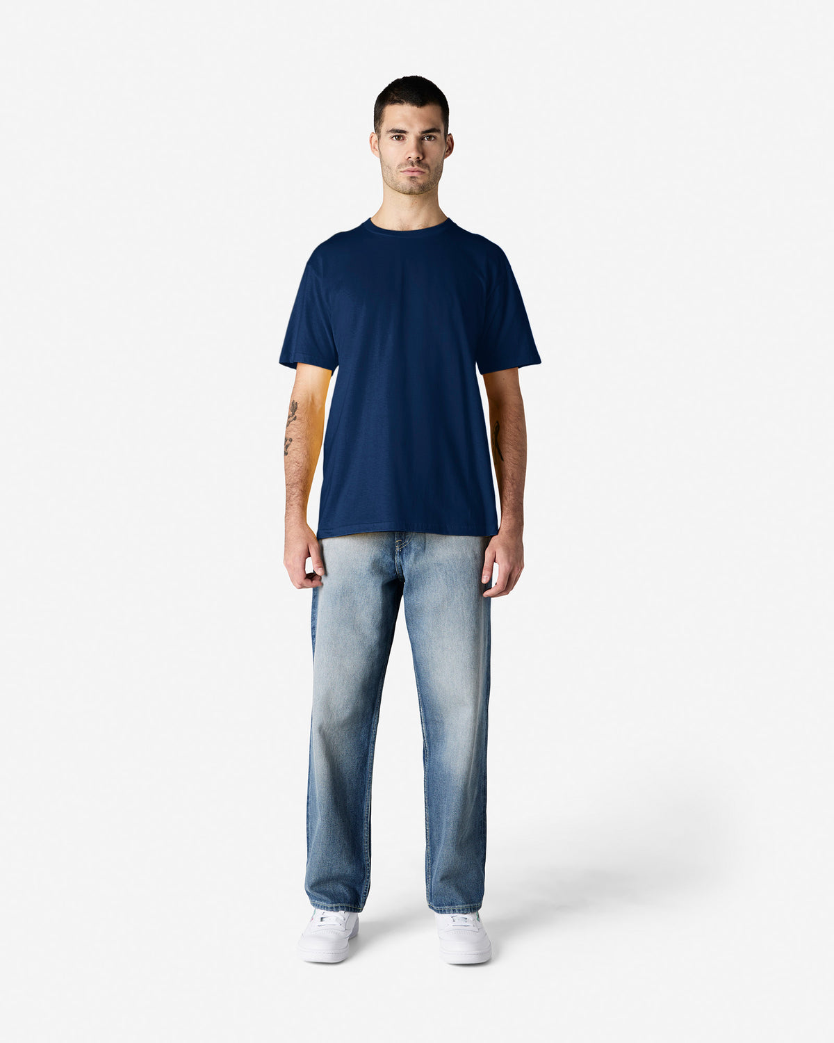 Gildan Softstyle Adult Midweight No Label T-Shirt - Navy